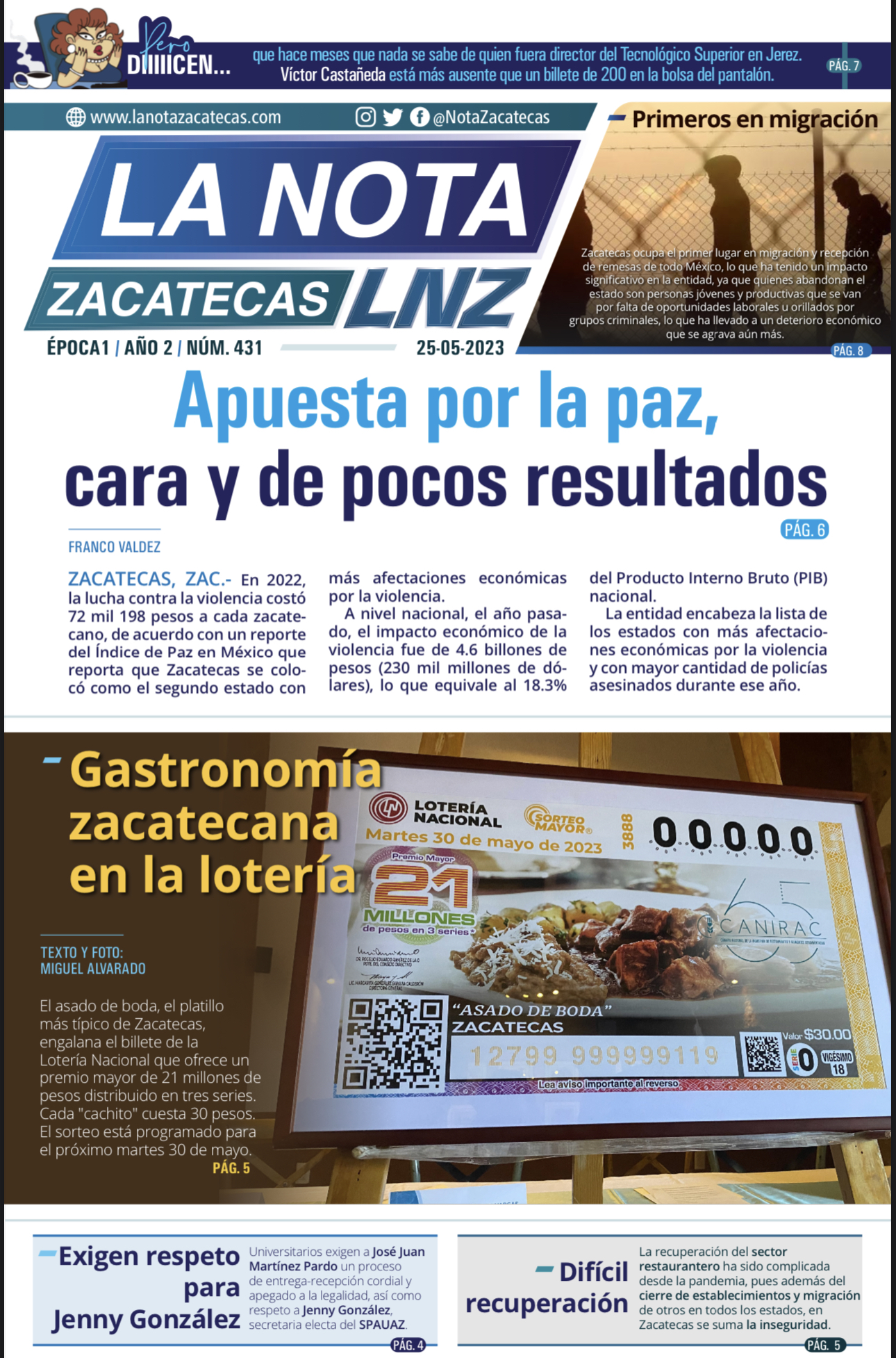 La Nota Zacatecas 25/05/23