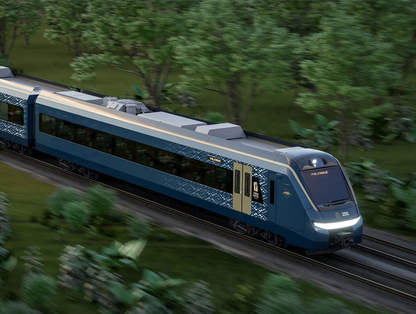 Sale el primer tren de 4 vagones del Tren Maya