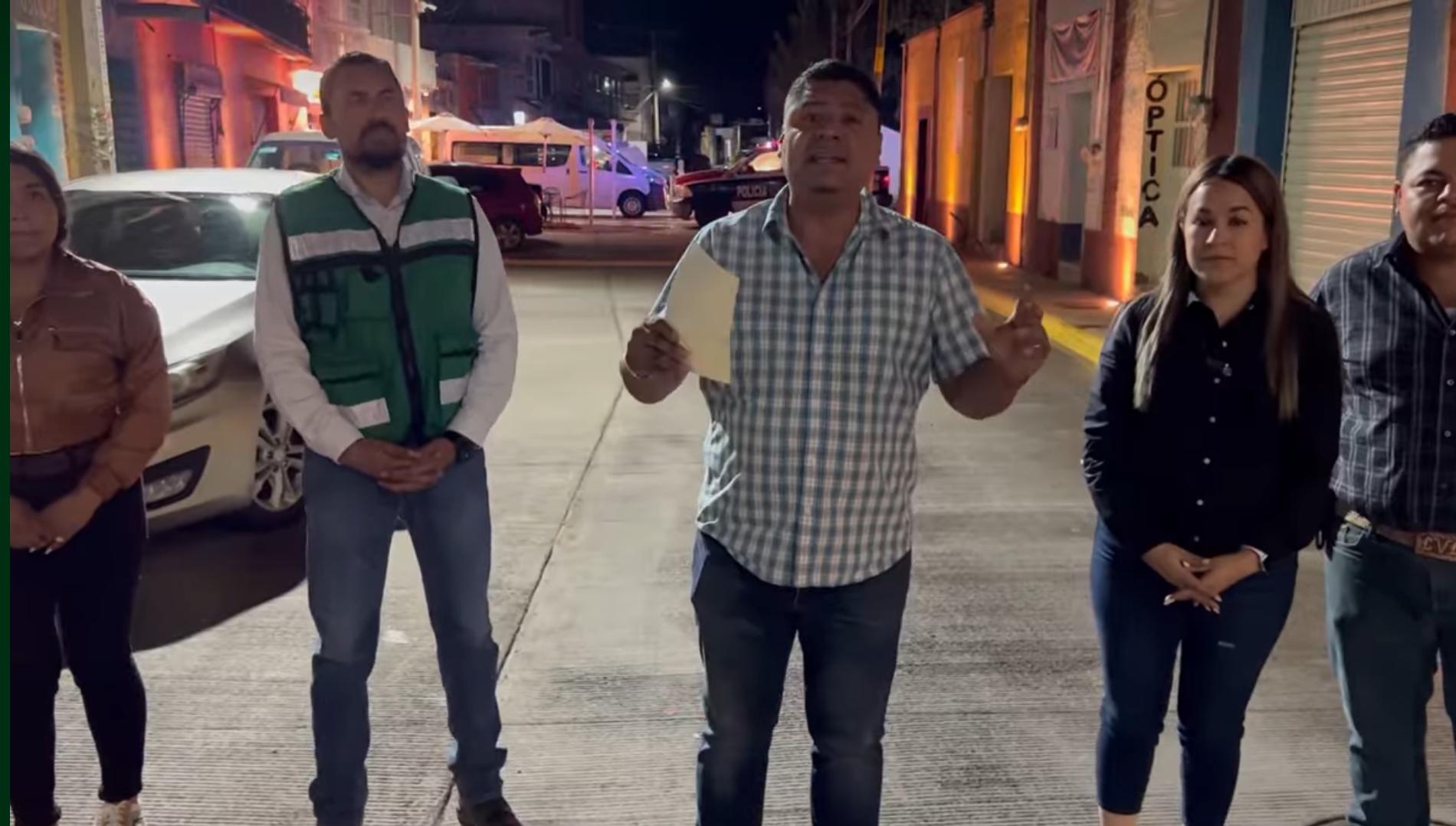 Terminan pavimentación e iluminación escénica en la calle Hidalgo